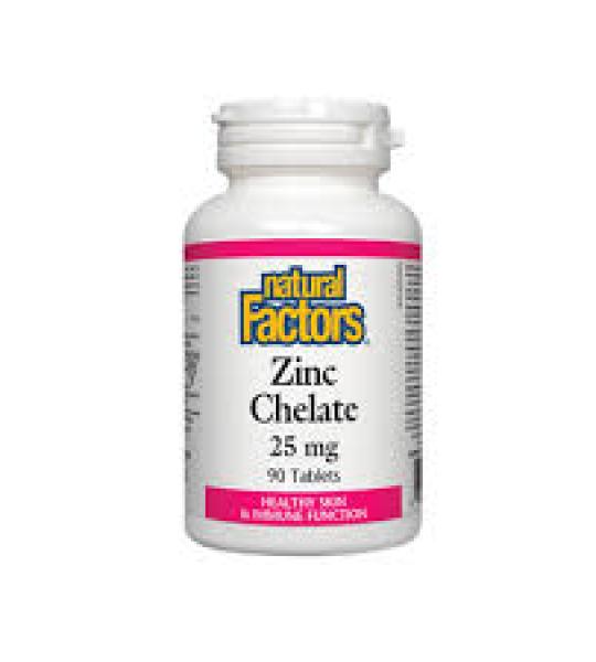 Natural Factors - Zinc Chelate, 25 mg, 90 Tablets Price In Pakistan