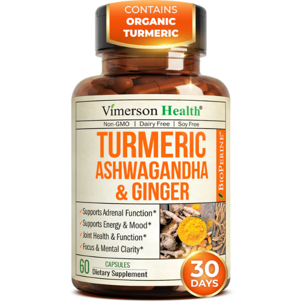 Vimerson Health Turmeric Ashwagandha & Ginger Capsules for Women & Men Price In Pakistan